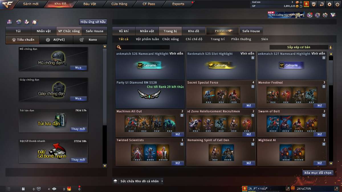 shop acc cf uy tin gia re